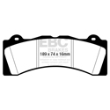 EBC Blue Stuff Brake Pads for Brembo M Family 6 Piston Calipers, DP5059NDX