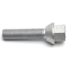 H and R Wheel Bolt, Tapered, 12 x 1 1/2 Thread, 50mm long, 17mm Head, 1255001