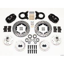 Wilwood Forged Dynalite Pro Front Brake Kit, 11 inch, Black Drilled