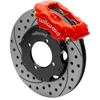 Wilwood Forged Dynalite Brake Kit, Drilled, Triumph TR6, Red Calipers