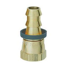 XRP - AN 4 Straight JIC 37 Degree Push-On Hose End - Brass