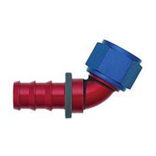 XRP - AN 8 - 60 Degree Push-On Hose End - Aluminum
