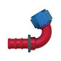 XRP - AN 4 - 120 Degree Push-On Hose End - Aluminum