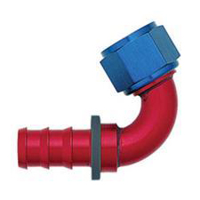 XRP - AN 8 - 120 Degree Push-On Hose End - Aluminum