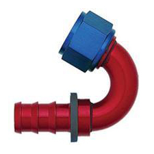 XRP - AN 12 - 150 Degree Push-On Hose End - Aluminum