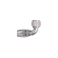 XRP AN 6 - 90 Degree Double Swivel Hose End - Aluminum - Super Nickel
