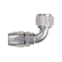 XRP AN 12- 90 Degree Dble Swivel Hose End to AN 16 Nut - Super Nickel