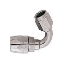 XRP AN 6 - 120 Degree Double Swivel Hose End - Aluminum - Super Nickel