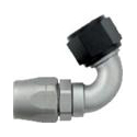 XRP AN 8 - 120 Degree Double Swivel Hose End - Aluminum - Ti-Tech