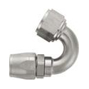 XRP AN 10 - 150 Degree Double Swivel Hose End - Aluminum Super Nickel
