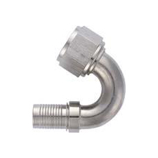 XRP -4 HS-79 150 Degree Hose End - Aluminum - Super Nickel Plated