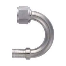 XRP -12 HS-79 180 Degree Hose End - Aluminum - Super Nickel Plated