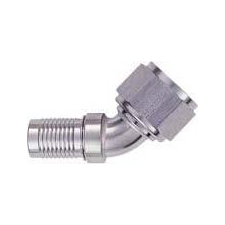XRP -10 HS-79 45 Degree Hose End - Aluminum - Super Nickel Plated