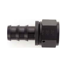 XRP - AN 12 Straight Push-On Hose End - Aluminum - Black Anodized