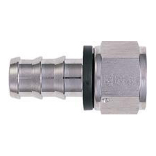 XRP - AN 8 Straight Push-On Hose End - Aluminum - Super Nickel Plated