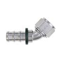 XRP - AN 10 - 45 Degree Push-On Hose End - Aluminum - Super Nickel