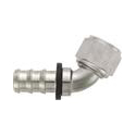 XRP - AN 8 - 60 Degree Push-On Hose End - Aluminum - Super Nickel