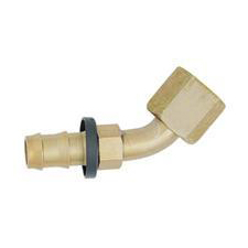 XRP - AN 10 - 45 Degree Elbow - 37 Degree Push-On Hose End - Steel