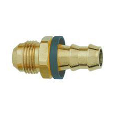 XRP - AN 4 Straight 37 Degree Male Flare Push-On Hose End - Brass