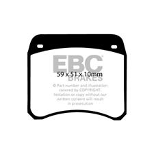 EBC Green Stuff Front Brake Pads, Austin Mini Cooper, DP2128
