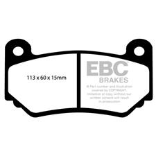 EBC Yellow Stuff FRONT Brake Pads, Lotus Exige, DP41377R