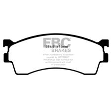 EBC Red Stuff FRONT Brake Pads, Mazda Protege, Protege 5, DP31409C