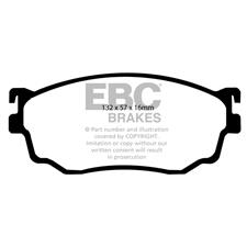 EBC Green Stuff Front Brake Pads, Mazda 626, Protege Turbo, DP21411