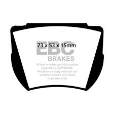 EBC Green Stuff Front or Rear Brake Pads, Austin Healey 3000, DB4, DP2141