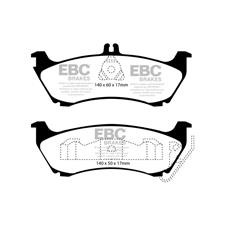 EBC Ultimax2 Rear Brake Pads, Mercedes ML320, ML350, UD875