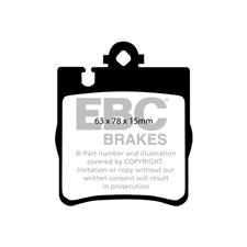 EBC Yellow Stuff REAR Brake Pads, C230, C240, C280, C320,C350, CLK350, SLK280, DP41441R