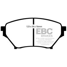 EBC Ultimax2 Front Brake Pads, Mazda Miata MX5, UD890