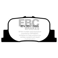 EBC Red Stuff REAR Brake Pads, Lexus ES300, Scion tC, Toyota Camry, DP31456C