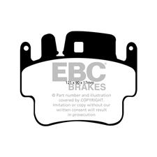 EBC RP-1 Front Race Pads, Porsche 911 Carrera 2, 4, 4S, Boxster S, Cayman, DP81514RP1