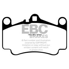 EBC RP-1 Front Race Pads, Porsche 911 Carrera S, 4S, 4, GT2, Twin Turbo, DP81515RP1