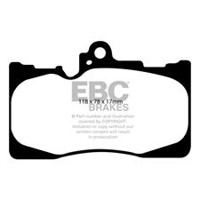EBC Ultimax2 Front Brake Pads, GS350, GS430, GS460, IS350, RC300, RC350, UD1118