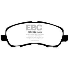 EBC Blue Stuff Front Brake Pads, 200, Stratus, Compass, Eclipse, Lancer, Outlander, DP51614NDX