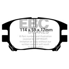 EBC Green Stuff Front Brake Pads, Lexus RX300, DP61658