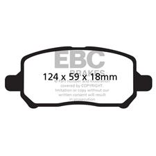 EBC Ultimax2 Front Brake Pads, Chevy Cobalt, Pontiac G5, Pursuit, UD956
