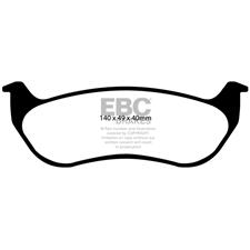 EBC Green Stuff Rear Brake Pads, Explorer Sport Trac, Liberty, Wrangler, DP61673