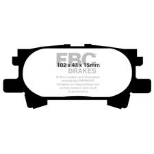 EBC Green Stuff Rear Brake Pads, RX330, RX350, RX400H, Highlander, DP61682