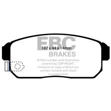 EBC Green Stuff Rear Brake Pads, Mazda RX8, Maxima, Sentra SE-R, DP21691