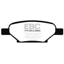 EBC Green Stuff Rear Brake Pads, Cobalt, HHR, Malibu, G5, G6, Pursuit, DP21704