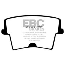EBC Green Stuff Rear Brake Pads, 300, Charger, Magnum, DP21722