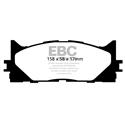 EBC Yellow Stuff FRONT Brake Pads, Lexus ES300h, ES350, Toyota Avalon, Camry, DP41790R