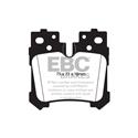 EBC Green Stuff Rear Brake Pads, Lexus LS460, LS500, LS500h, LS600h, DP21812