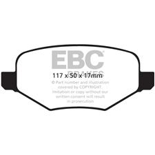 EBC Green Stuff Rear Brake Pads, Ford Explorer, DP61826