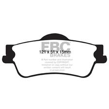 EBC Blue Stuff Rear Brake Pads, Pontiac G8, DP51834NDX