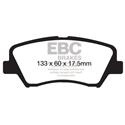 EBC Yellow Stuff FRONT Brake Pads, Hyundai Elantra, Elantra GT, Veloster, Kia Forte, DP41874R