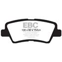 EBC Green Stuff Rear Brake Pads, Accent, Elantra, Venue, Optima, Rio, DP21875