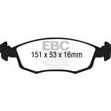 EBC Ultimax2 Front Brake Pads, Fiat 500, UD1568